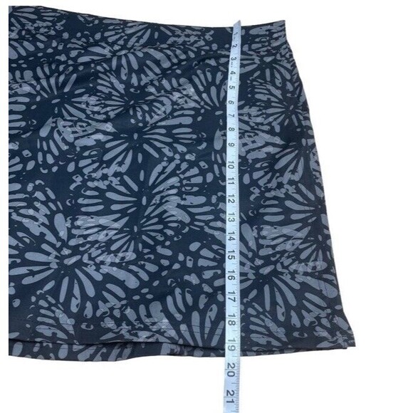 RIP Skirt Large 12/14 Classic Wrap Length 2 Shibori Charcoal Hawaiin Pristine - Picture 8 of 10
